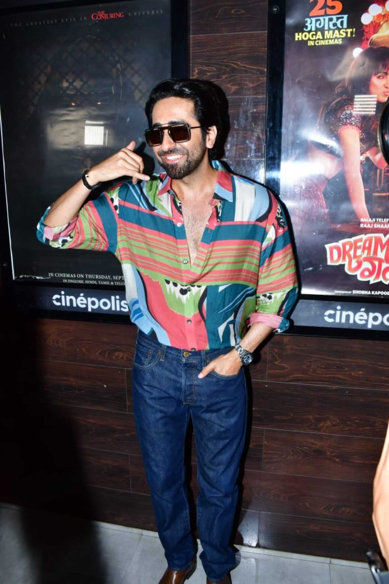 Ayushmann Khurrana visited a theatre on the release day of Dream Girl 2